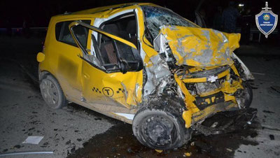 Изрображение 'Водитель такси в Ургенче погиб после лобового столкновения с "Кобалтом" (видео)'