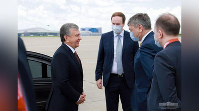 Изрображение 'Президент Узбекистана отбыл из Москвы в Ташкент'