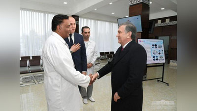 'Faollar yig`ilishidan so`ng Prezident ijtimoiy ob`ektlar va yangi loyihalar bilan tanishdi'ning rasmi