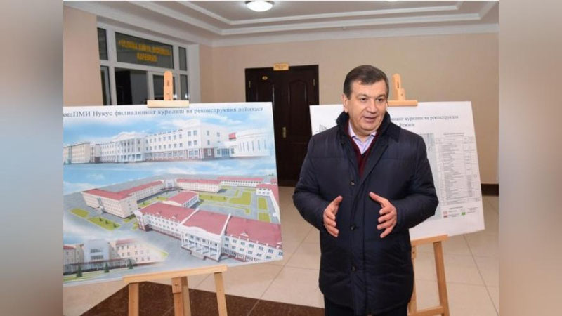 Изрображение 'ПРЕЗИДЕНТ УЗБЕКИСТАНА ОСМОТРЕЛ РЯД ОБЪЕКТОВ В КАРАКАЛПАКСТАНЕ'