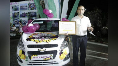 'Mohir gulchilar “Spark” avtomashinasi bilan taqdirlandilar (foto)'ning rasmi