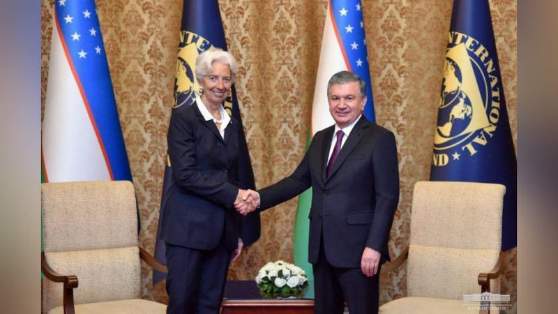 Изрображение 'ПРЕЗИДЕНТ УЗБЕКИСТАНА И ГЛАВА МВФ ДОГОВОРИЛИСЬ О ДАЛЬНЕЙШЕМ СОТРУДНИЧЕСТВЕ'