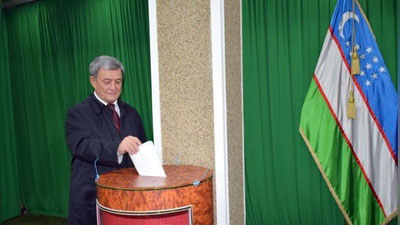 Изрображение 'КАНДИДАТ В ПРЕЗИДЕНТЫ УЗБЕКИСТАНА НАРИМАН УМАРОВ ПРОГОЛОСОВАЛ НА ВЫБОРАХ'