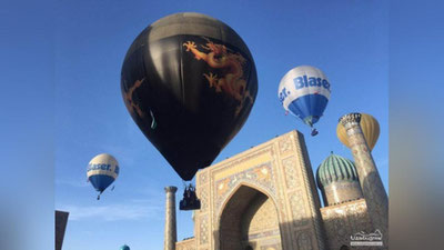 'Самарқандда сайёҳлар 100 метр баландликдан бутун шаҳарни томоша қилишга муваффақ бўлишди (фото+видео) 'ning rasmi