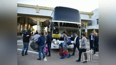 'Тошкентдан йўлга чиққан автобус Олмаотага етиб келди'ning rasmi