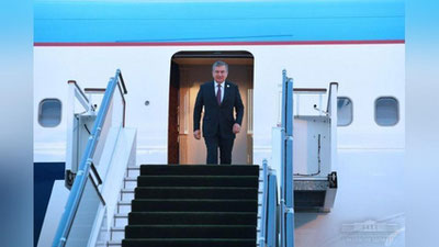 'Prezident Toshkentga qaytib keldi'ning rasmi
