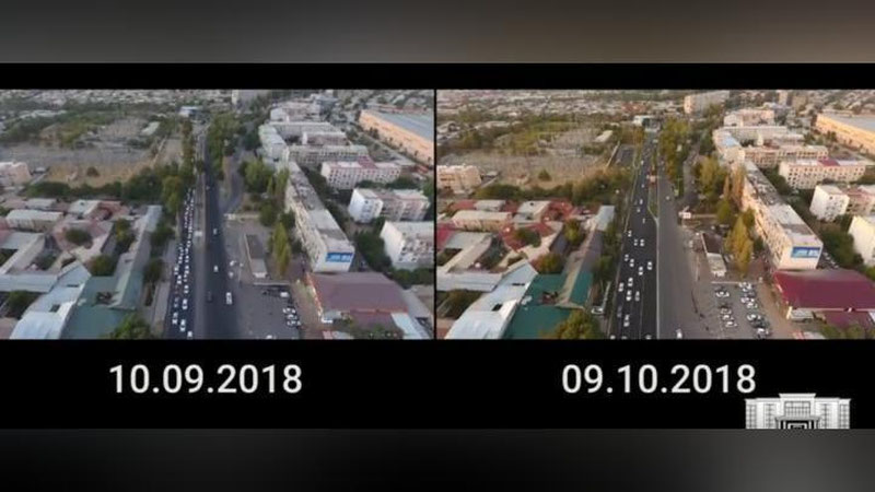 Изрображение 'ХОКИМИЯТ ПОКАЗАЛ РАСШИРЕННЫЙ УЧАСТОК ДОРОГИ ПОСЛЕ ВЫРУБКИ 15 ДЕРЕВЬЕВ (ВИДЕО)'