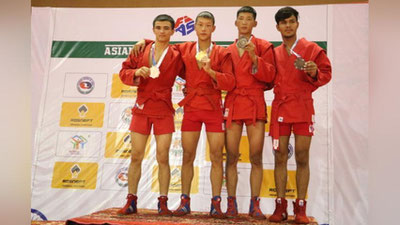 Изрображение 'Узбекистанцы стали триумфаторами чемпионата Азии по самбо'