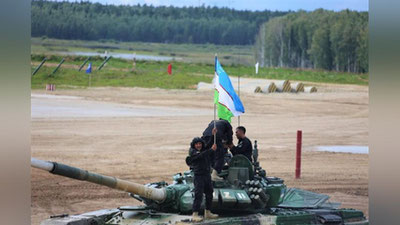 'O`zbekiston “Tank biatloni” jamoasi g`alabaga erishdi'ning rasmi