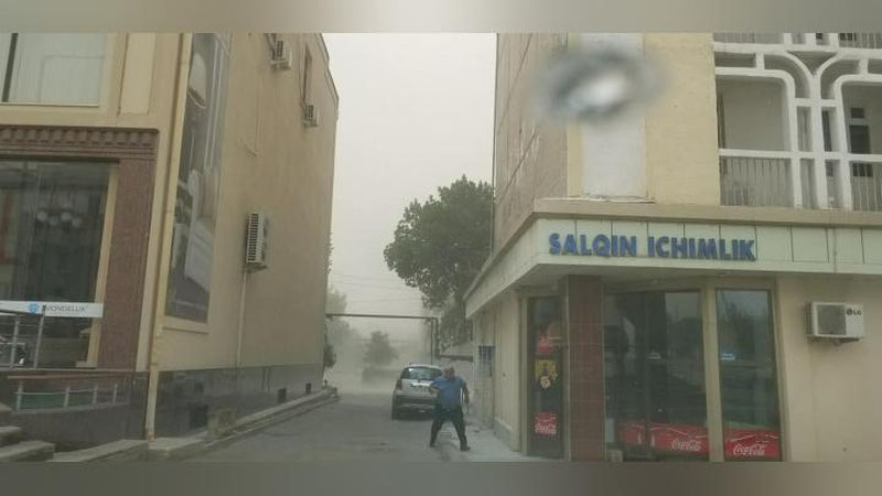 'Samarqandda kuchli shamol va qo`m bo`roni kuzatildi (foto)'ning rasmi