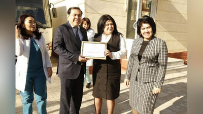 'Sherzod Qudratxo`jaev donorlik aksiyasida qon topshirdi'ning rasmi