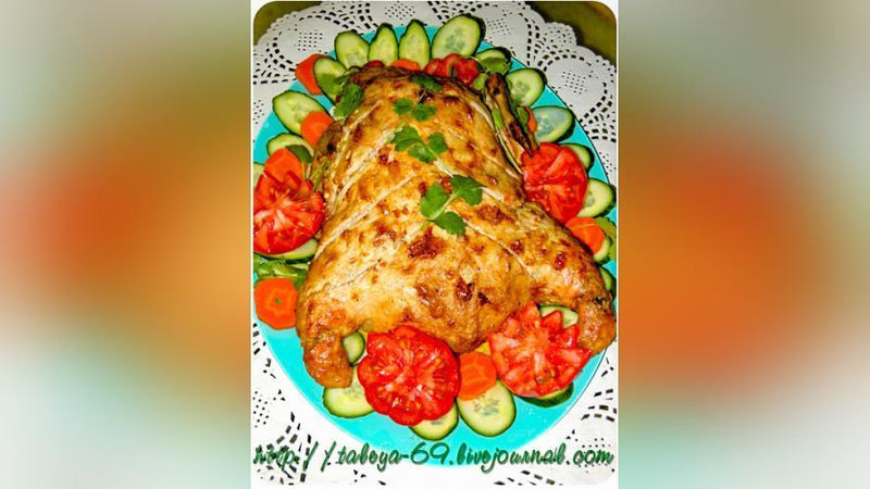 Изрображение 'РЕЦЕПТ ДНЯ: ФАРШИРОВАННАЯ КУРИЦА'