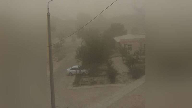 Изрображение 'САМАРКАНД НАКРЫЛА ПЫЛЬНАЯ БУРЯ (ФОТО)'