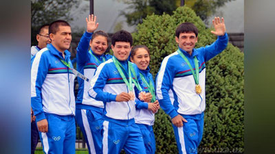 Изрображение 'НАША СБОРНАЯ ЗАНЯЛА ПЯТОЕ ОБЩЕКОМАНДНОЕ МЕСТО НА АЗИАДЕ В АШХАБАДЕ'