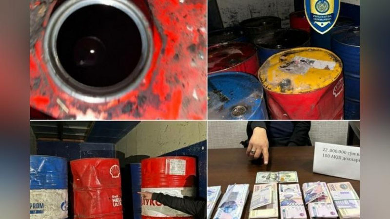 'Toshkent viloyatida 2 ming litr Ai-91 benzinini noqonuniy sotishga uringan shaxs ushlandi'ning rasmi