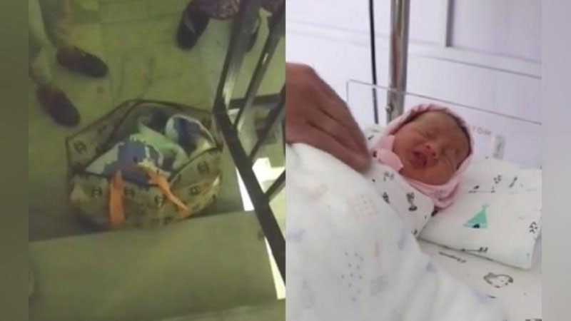 Изрображение 'Новорождённых близнецов нашли в сумке, брошенной у подъезда дома в Самарканде'