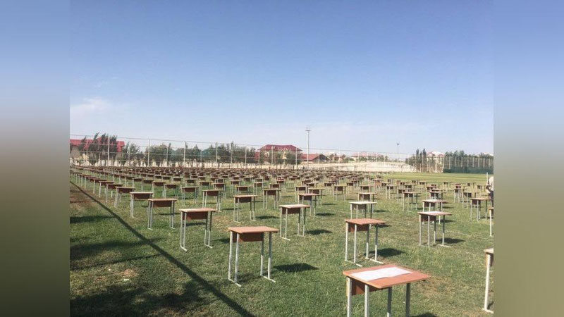 'Yog`ingarchilik tufayli Namangan viloyatida test sinovlari kech boshlandi — DTM'ning rasmi