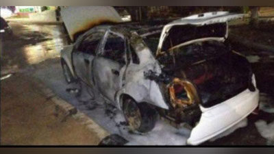 'Qashqadaryoda fuqaro turmush o`rtog`ining hovlisiga kirib, ikkita mashinani yoqib yubordi'ning rasmi