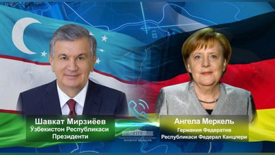 'Prezident Germaniya Kansleri bilan telefon orqali muloqot qildi'ning rasmi