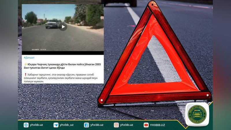 'Yuqorichirchiqda do`sti bilan poyga o`ynagan yigit "avariya"ga uchrab, halok bo`ldi'ning rasmi