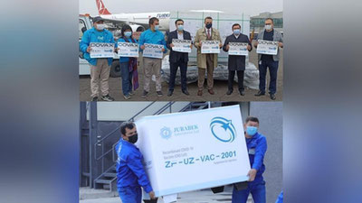 'O`zbekistonga Sinovac vaksinasining 912 000 dozalik partiyasi olib kelindi'ning rasmi