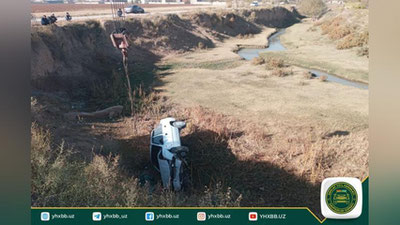 'Chiroqchida "Nexia" avtomobili soyliqqa tushib ketdi'ning rasmi