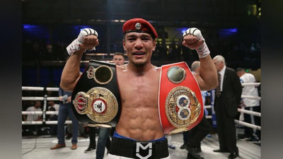 Изрображение 'Муроджон Ахмадалиев защитил титул чемпиона WBA и IBF'