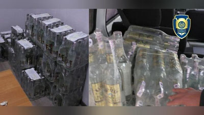 'Хўжайлида қалбаки акциз маркали алкоголь маҳсулотларини сотиш ҳолати фош этилди'ning rasmi