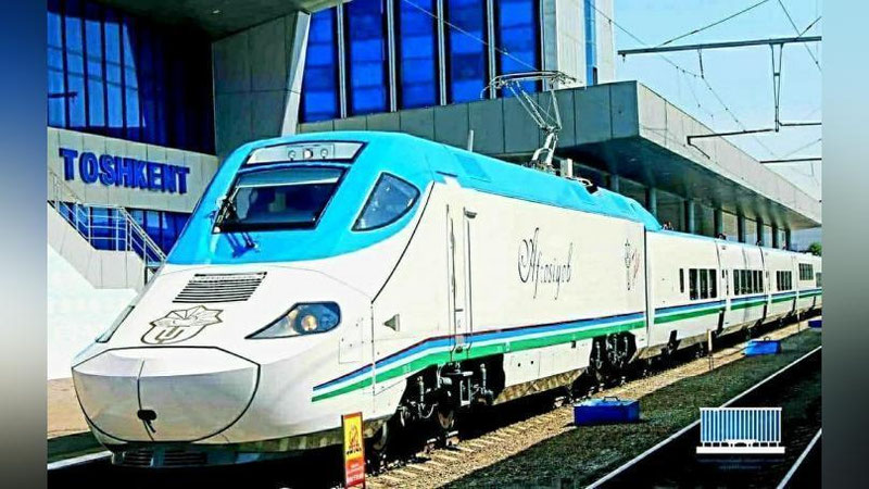 'Buxoro va Qarshi shaharlaridan Toshkentga keluvchi “Afrosiyob" poezdi harakat jadvaliga o`zgartirishlar kiritiladi'ning rasmi