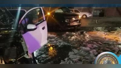 'Фарғонада “Spark” ва “Тrailblazer” русумли автомобиллар тўқнашуви оқибатида ёнғин келиб чиқди'ning rasmi