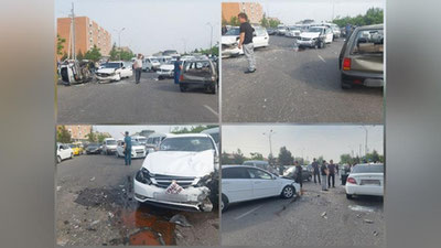 'Андижонда 5 та автомобиль тўқнашди'ning rasmi