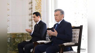 'Serdar Berdimuhamedovning Samarqandga tashrifi Islom Karimov maqbarasi ziyoratidan boshlandi (foto)'ning rasmi