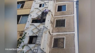 'Toshkentda 14 yoshli qiz ko`p qavatli uyning 5-qavatida osilib qoldi(video)'ning rasmi