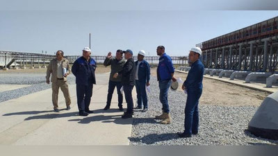 '“O`zbekneftgaz”: Boshqaruv raisi boshchiligidagi “Ishchi guruh” a`zolari Qashqadaryo viloyati hududida gaz qazib chiqarish borasida amalga oshirilayotgan loyihalar holatini o`rgandi'ning rasmi