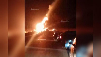 'Xorazmda benzin tashuvchi yuk mashinasi yonib ketdi'ning rasmi