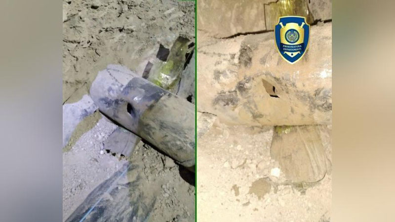 'Samarqandda mansabdorlar yuqori bosimli gaz quvuriga shikast etkazgani aniqlandi'ning rasmi
