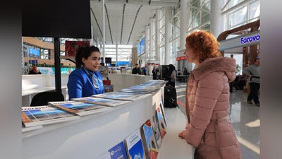 'Samarqand xalqaro aeroportida turizm axborot markazi ochildi'ning rasmi