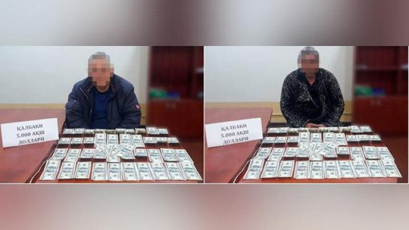 'Qashqadaryoda qalbaki 5 ming AQSh dollarini 25 mln. so`mga sotmoqchi bo`lgan shaxslar ushlandi'ning rasmi