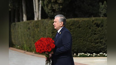 'Shavkat Mirziyoev Boku shahridagi Faxr xiyoboniga tashrif buyurdi (foto)'ning rasmi