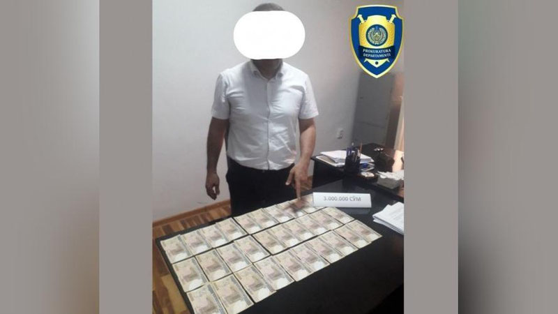 'Qashqadaryoda hokimlik kotibi pora bilan qo`lga tushdi'ning rasmi