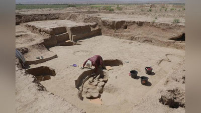 'Jarqo`ton yodgorligidan 4000 yillik odam qabri topildi'ning rasmi