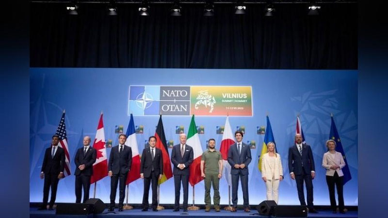 'G7 davlatlari Ukraina uchun xavfsizlik kafolatlari to`g`risidagi deklarasiyani imzoladi'ning rasmi