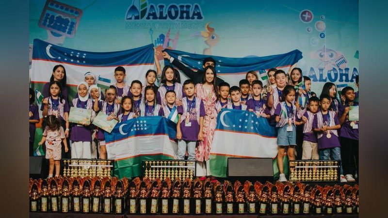 'Malayziyada o`tgan mental arifmetika chempionatida O`zbekistondan borgan 33 nafar o`quvchining barchasi g`olib bo`ldi'ning rasmi