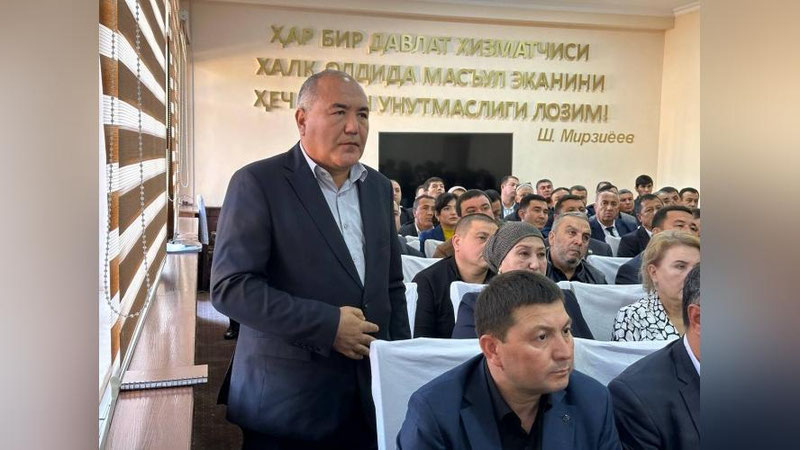 'Shahrisabzga hokim vazifasini vaqtincha bajaruvchi tayinlandi'ning rasmi