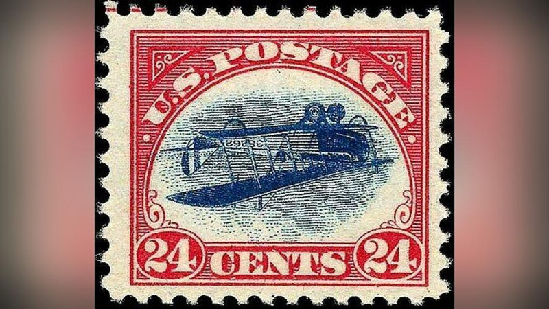 'Нью-Йоркда "Inverted Jenny" почта маркаси 2 млн долларга сотилди'ning rasmi