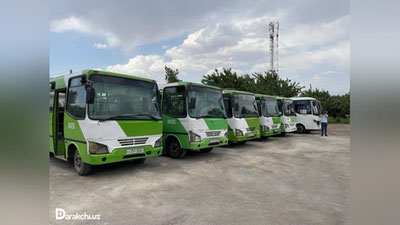 '2026 yilgacha Toshkent viloyati jamoat transporti uchun 1340 ta avtobus sotib olinadi'ning rasmi