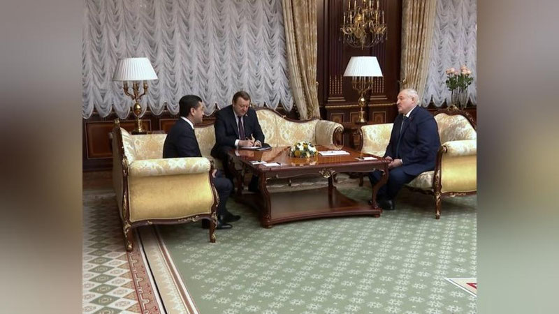 'Baxtiyor Saidov Minskda Aleksandr Lukashenko bilan uchrashdi'ning rasmi