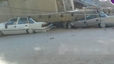 Изрображение 'Обрушившаяся стена дома погребла две "Нексии" в Ташкенте (видео)'