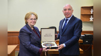 'O`zbekiston va Rossiya sog`liqni saqlash vazirlarining uchrashuvi bo`lib o`tdi'ning rasmi