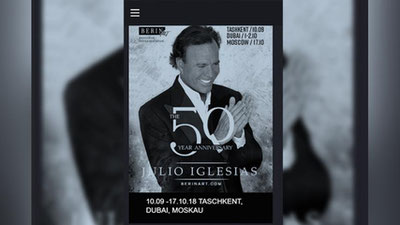 Изрображение 'ТАШКЕНТЦЫ СНОВА СМОГУТ УВИДЕТЬ ХУЛИО ИГЛЕСИАСА'